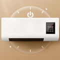 Wall-mounted mini portable air conditioner and heater unit.